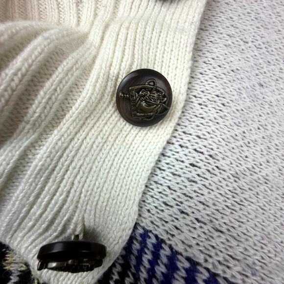 Lauren Ralph Lauren Poncho Sweater Womens S/M Cape Preppy Equestrian Black Label - Picture 3 of 7